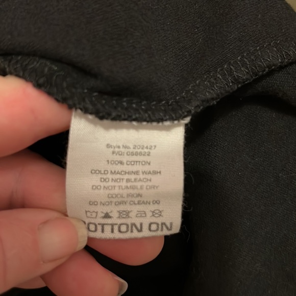 Cotton On black cotton long sleeve jacket with collar. lowest price today only - Picture 6 of 6